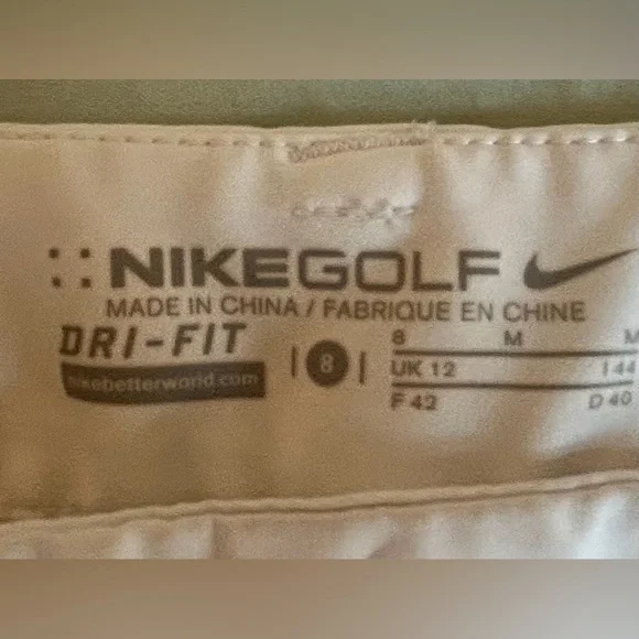 Nike dri-fit white golf shorts - Picture 4 of 7